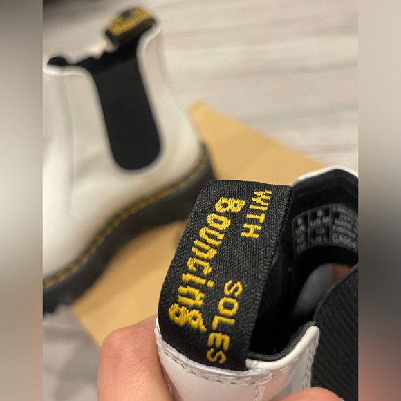 Dr. Martens 2976 Quad White Boots - Picture 7 of 9